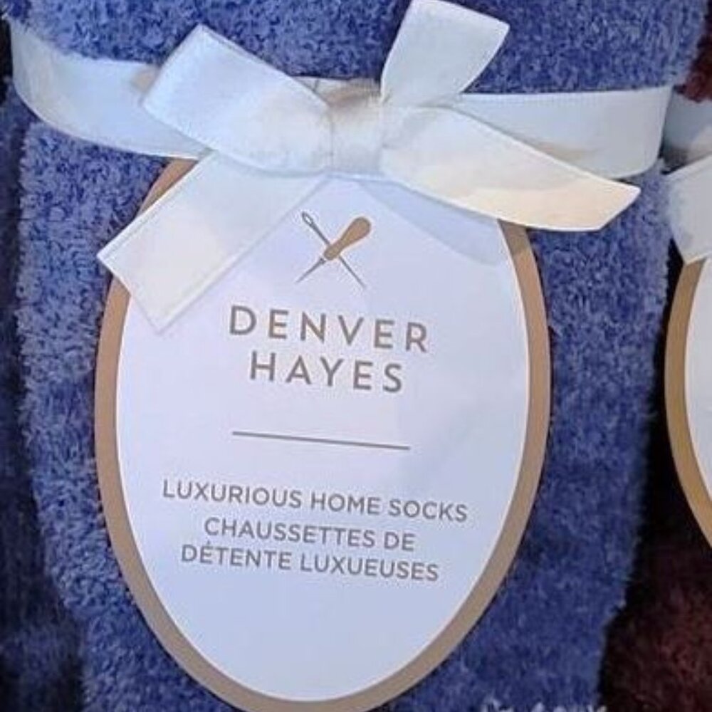 NEW Denver Hayes Luxurious Home Lounge Socks Super Soft - Size fits 6-10